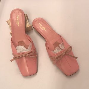 Kate Spade Pink Leather Slides